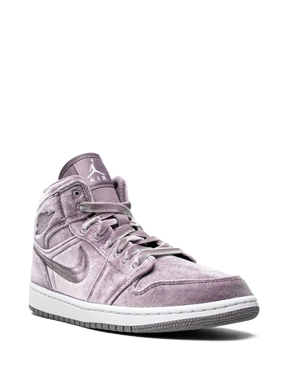 Jordan Purple Velvet Low-Top Sneakers